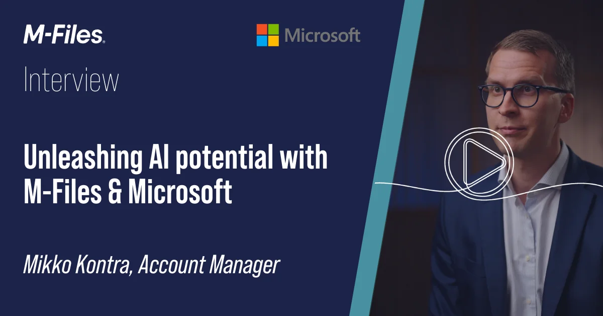 Unleashing AI potential with M-Files and Microsoft 365